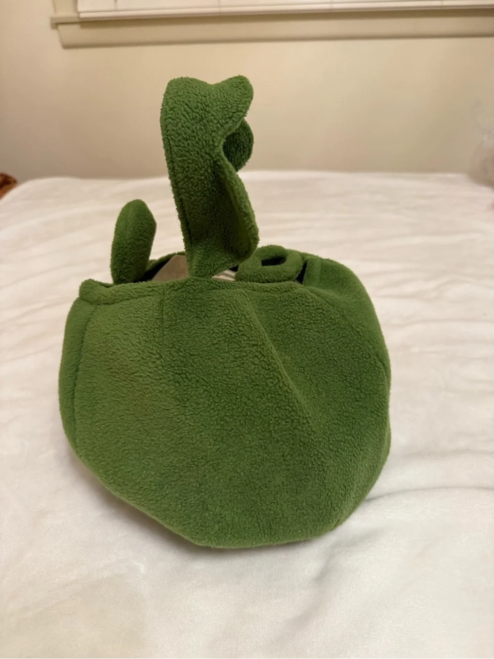 Pottery Barn Kids Green Dragon Puffy Halloween Trick or Treat Bag Fleece Plush